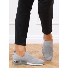 Šedé sportovní ponožky LDH006 šedé šedá 1