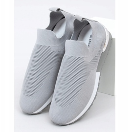 Šedé sportovní ponožky LDH006 šedé šedá 3