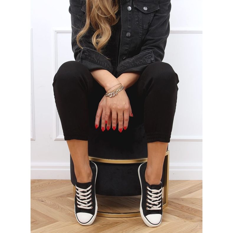 Černé dámské tenisky 3176 Black černý 2