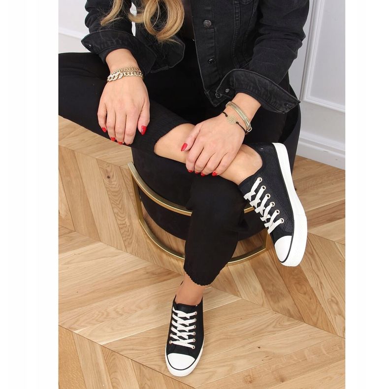 Černé dámské tenisky 3176 Black černá 1