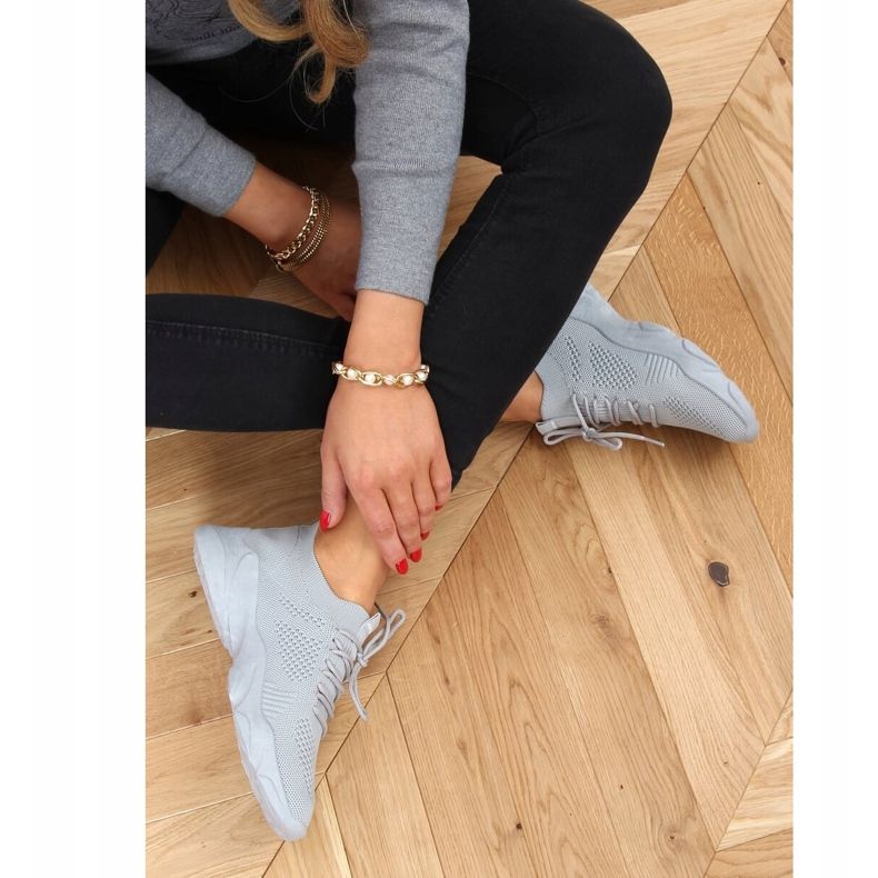 Šedé sportovní ponožky FF-10 Šedé šedá 1