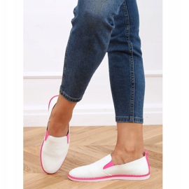 Nazouvací tenisky bílé AA620 Fushia bílý 2