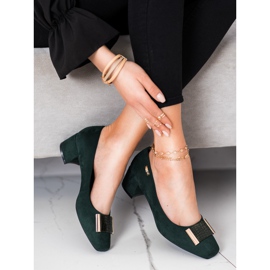 Lodičky Na Nízkém Podpatku Sergio Leone zelená 1