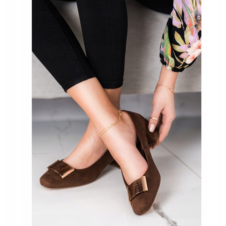 Lodičky Na Nízkém Podpatku Sergio Leone hnědý 2