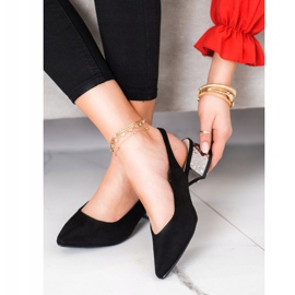 Filippo Módní lodičky s odhalenou patou černá 1