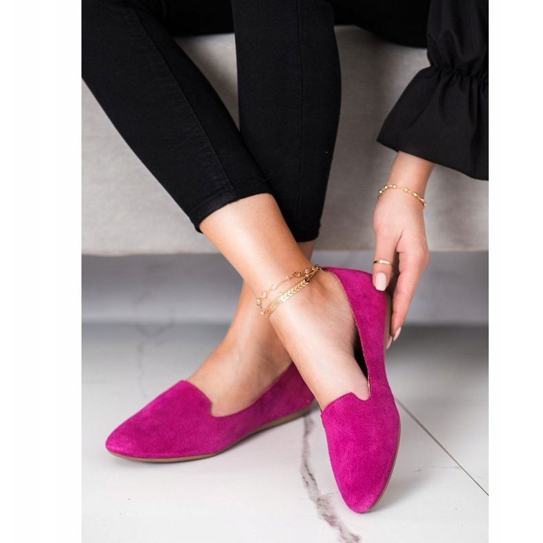 Filippo Klasičtí pánové z kůže růžový 2