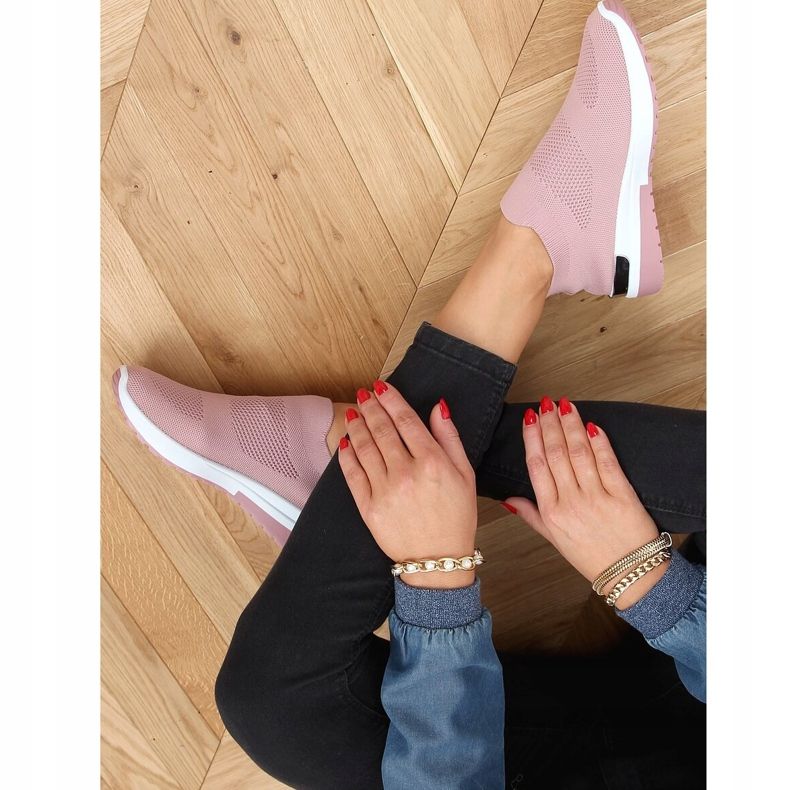 Růžové sportovní ponožky G-362 Pink růžový 2