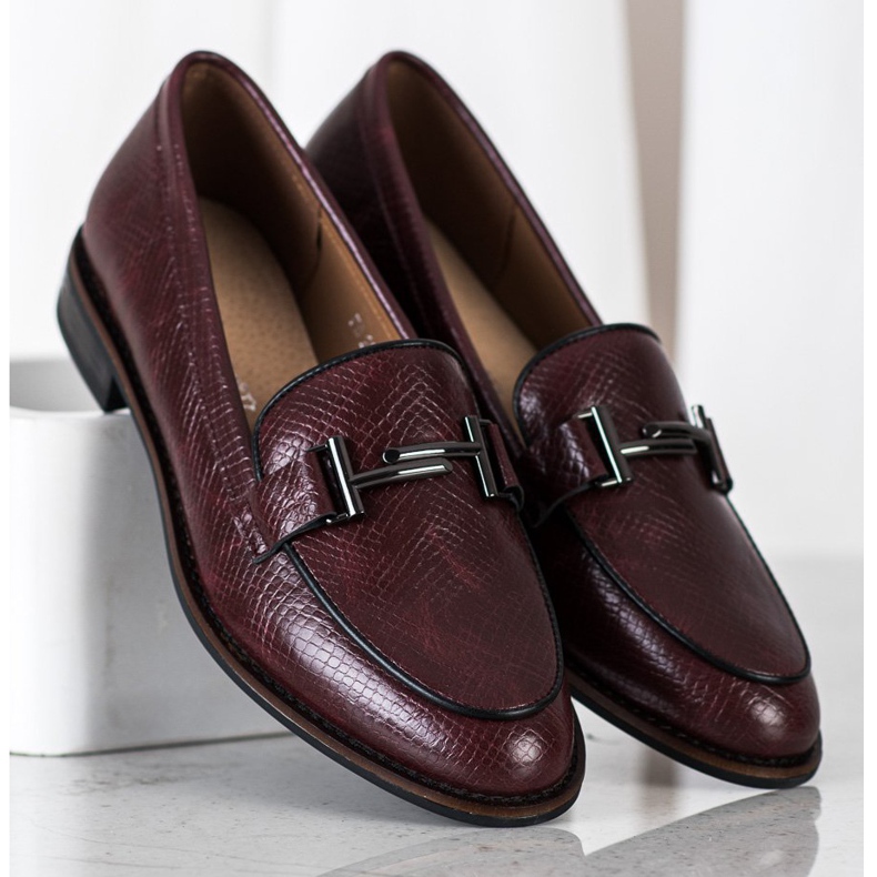 Boty Sergio Leone s hadím potiskem červené 2