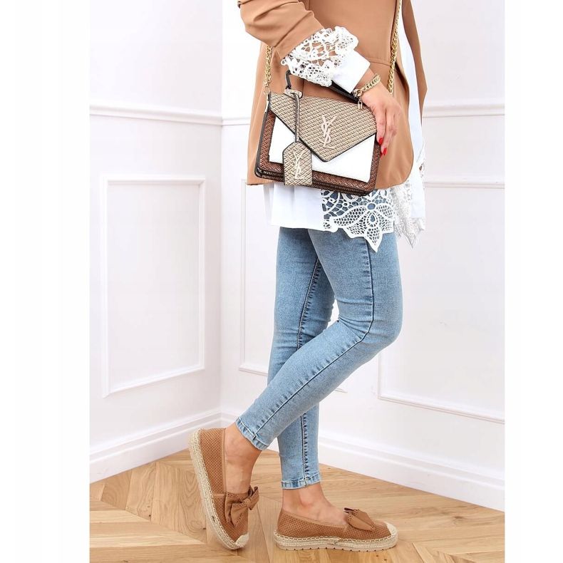 Espadrilky pro ženy velbloud J131-22 Camel hnědý 2