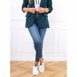 Bílé dámské tenisky CC-40 BÍLÉ / ČERNÉ bílý černý 2