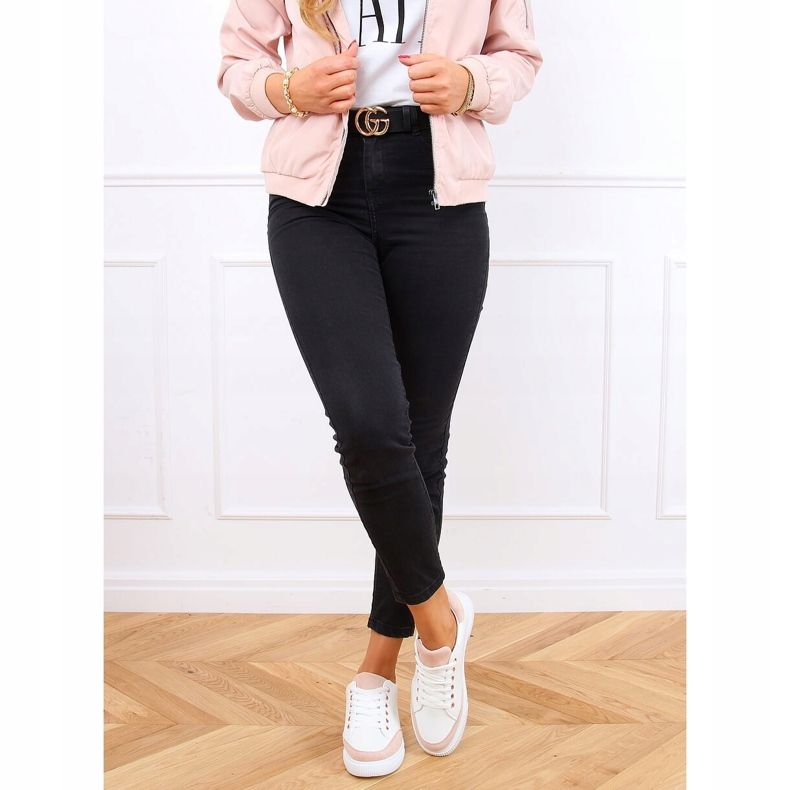 Bílé dámské tenisky 6110 Pink bílý 2