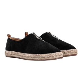 Černé espadrilky se zipem Jaiden černá 1