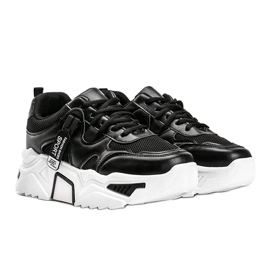 Černé tenisky se silnou podrážkou Cristina černá 1