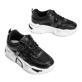 Černé tenisky se silnou podrážkou Cristina černá 2