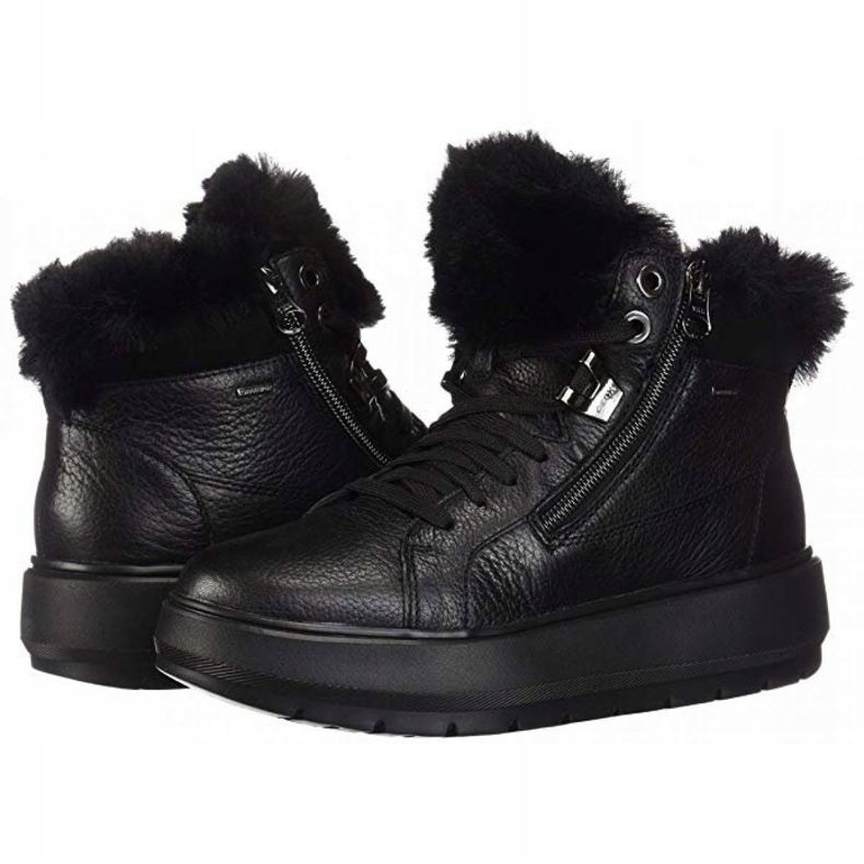 Boty Geox D Kaula B Abx D Tumb Lea W D84AWD-00046-C9999 černý 1