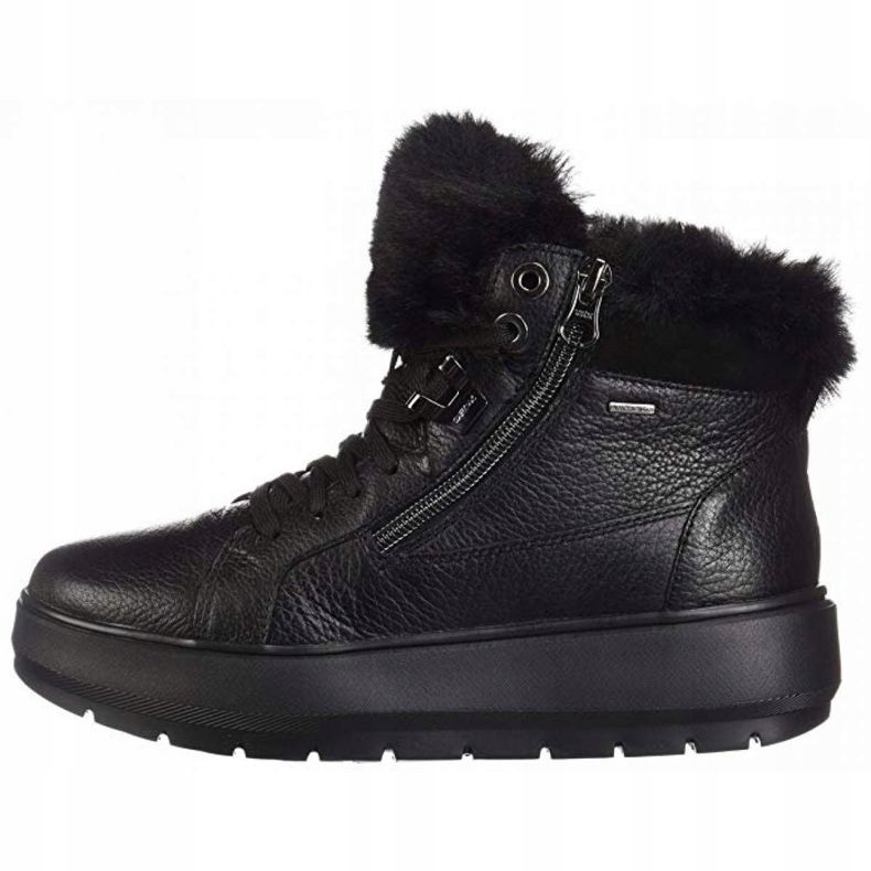 Boty Geox D Kaula B Abx D Tumb Lea W D84AWD-00046-C9999 černá 2