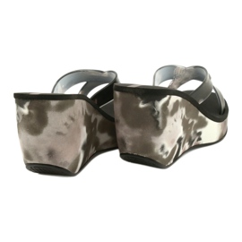 Dámské klínové pantofle Ipanema 83071 Lipsick Straps VII černá šedá 3