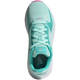 Dětské boty Adidas Runfalcon 2.0 K mátově růžové FY9502 zelená 1