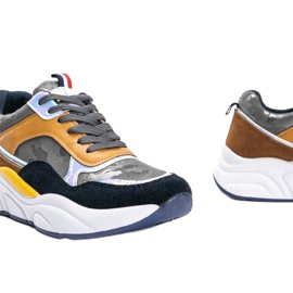 Šedé maskáčové tenisky od Lindsay hnědý 2