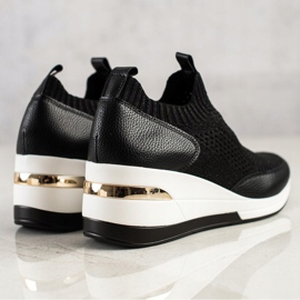 ARTIKER Černé textilní tenisky černá 1