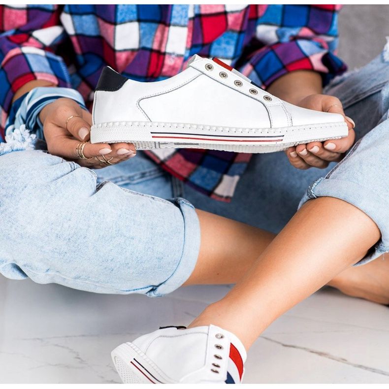 Filippo Sportovní obuv, tenisky z kůže bílý 1