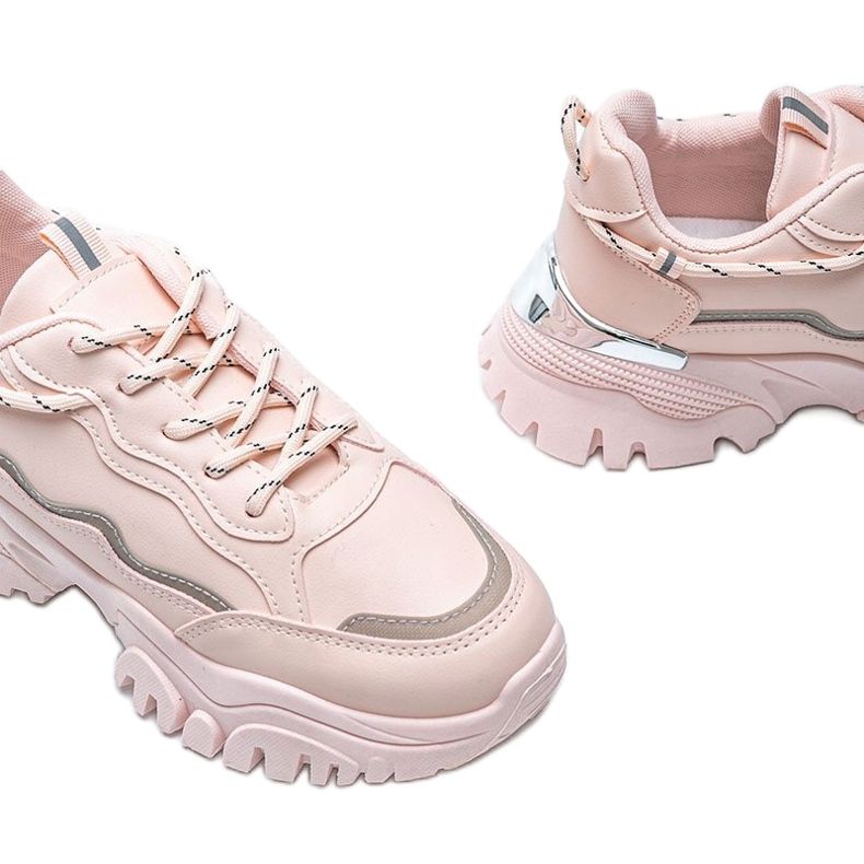 Růžové tenisky na silné podrážce Desiare růžový 1