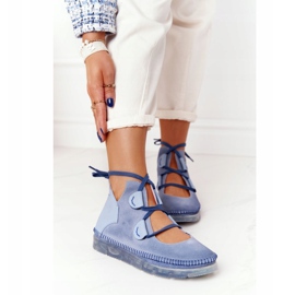 Dámské kožené kozačky Maciejka Blue 04457-06 modrý vícebarevný 1 Dámské kožené kozačky Maciejka Blue 04457-06 modrý vícebarevný 1