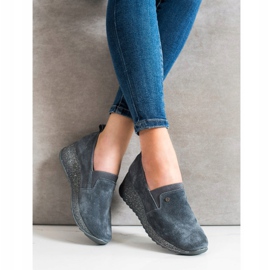 Filippo Kožené brokátové boty šedá 1