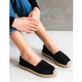 Kayla Lehké prolamované espadrilky černá 3