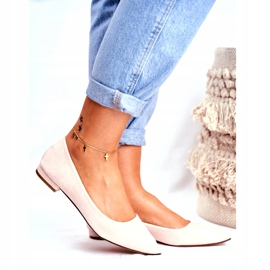 Evento Dámské balerínky ve spitz semiši béžové Westley béžový 3