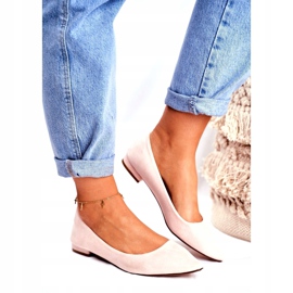 Evento Dámské balerínky ve spitz semiši béžové Westley béžový 1