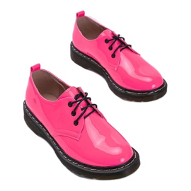 Růžové lakované boty Jocelyn růžový 3