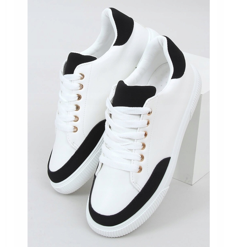 Bílé dámské tenisky 6110 Black bílý černá 1