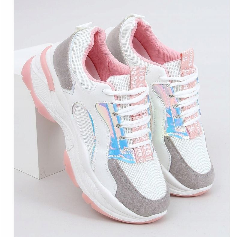 Bílé sportovní boty R12YD518-11 růžové bílý růžový 1