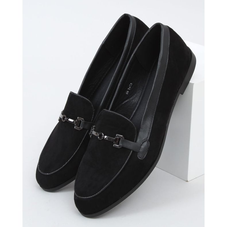 Černé dámské mokasíny 8742 Black černý 1