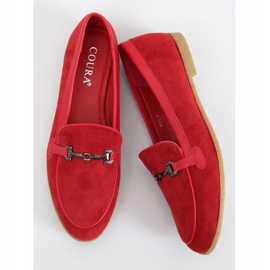Červené dámské mokasíny 8742 Red 1 Červené dámské mokasíny 8742 Red 1
