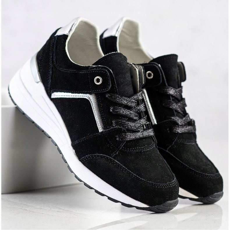 Filippo Černá kožená sportovní obuv 1