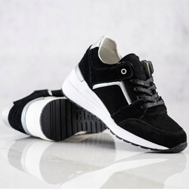 Filippo Černá kožená sportovní obuv černý 2