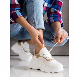 SHELOVET Módní tenisky bílý 1