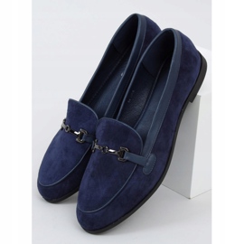 Tmavě modré mokasíny pro ženy 8742 Blue námořnická modř 1