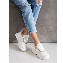 SHELOVET Módní tenisky bílý 2