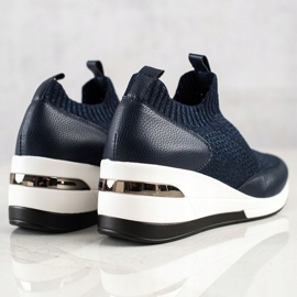 ARTIKER Tmavě modré textilní tenisky námořnická modrá 1