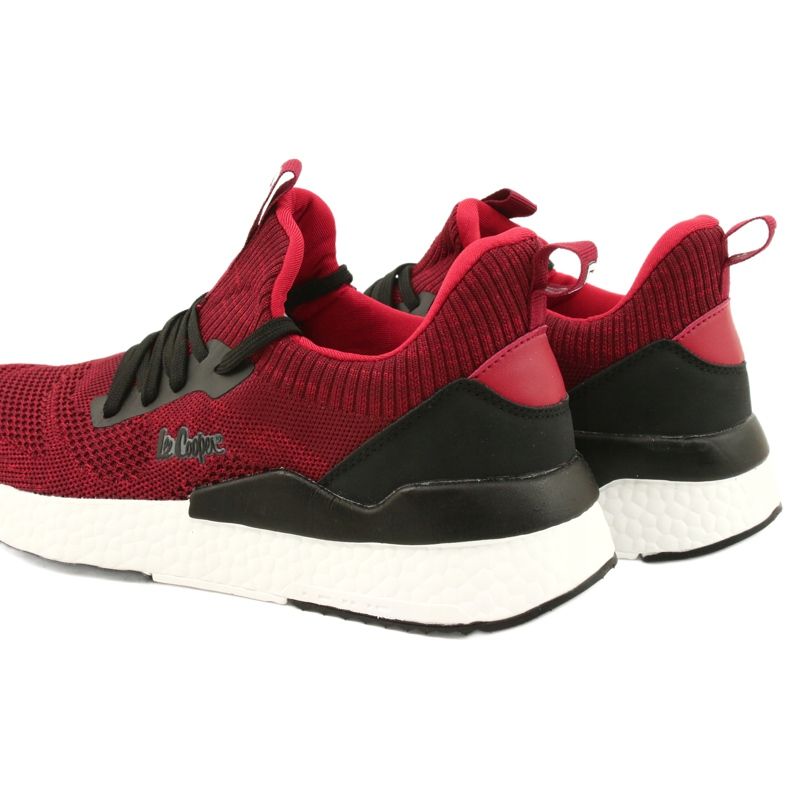 Lee Cooper Pánská sportovní obuv LCW-21-29-0173M Červená černý 4