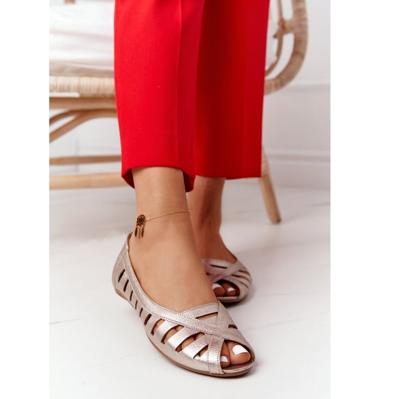 Kožené Maciejka Golden Ballerinas 04506-25 zlatý 2 Kožené Maciejka Golden Ballerinas 04506-25 zlatý 2