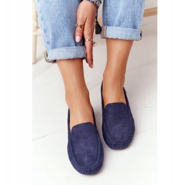 PH1 Dámské semišové mokasíny Navy Blue San Marino námořnická modrá 2
