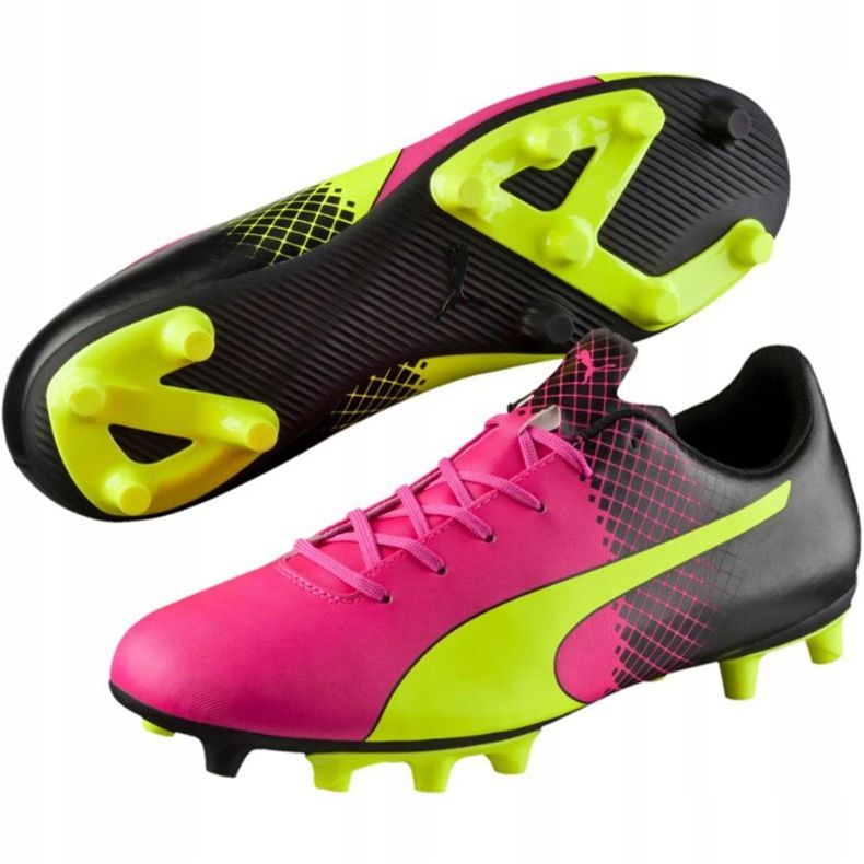 Kopačky Puma evoSPEED 5.5 Tricks Fg M 10359601 žlutá, žlutá, růžová žlutá 1