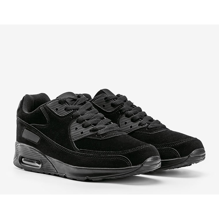 Černé pánské sportovní tenisky Trever černá 1 Černé pánské sportovní tenisky Trever černá 1