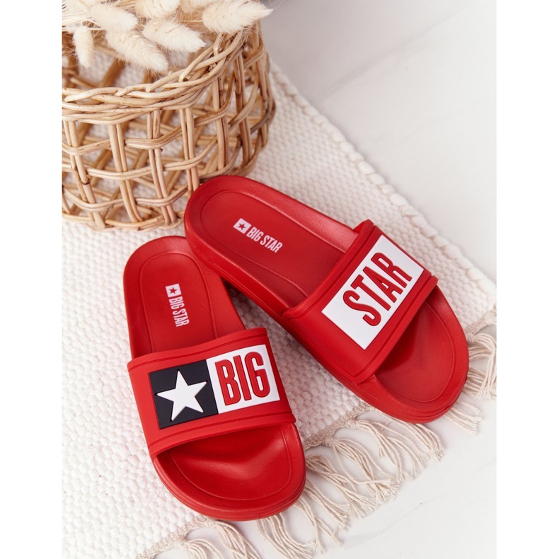 Dětské pantofle Big Star DD374153 Red červený 2