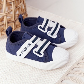 EVE Dětské tenisky se suchým zipem Navy Blue Novinky námořnická modř 2