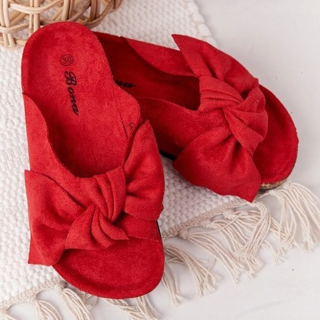 PB2 Dětské červené žabky Wendy Little 1